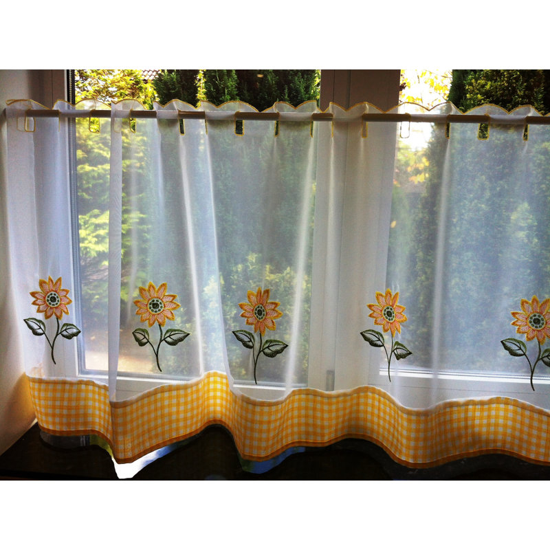 Joachim Slot Top Semi Sheer Single Curtain, 149 W x 60 D cm