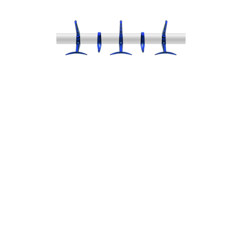 Support mural, Cobalt transparent, Petit