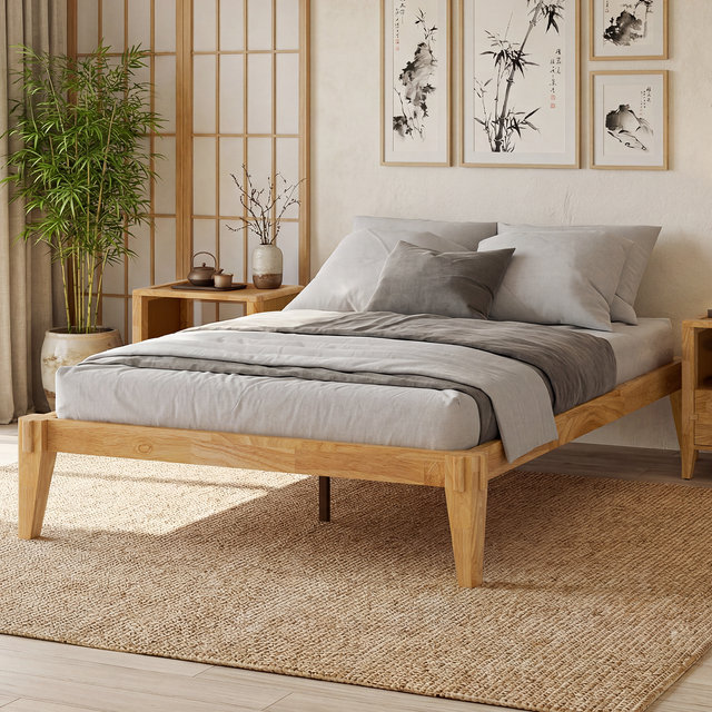 Chalipa Bed Frame - Full - Light Natural, Full,  Brown