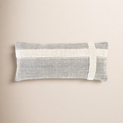Sefarina Striped Wool Lumbar Throw Pillow