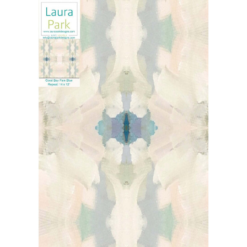 Coral Bay Pale Blue Wallpaper, Paper