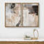 "Grunge Abstract Paint Stroke Effect", impression d'art moderne sur toile, 2 pièces-87607404-87607406-119400606