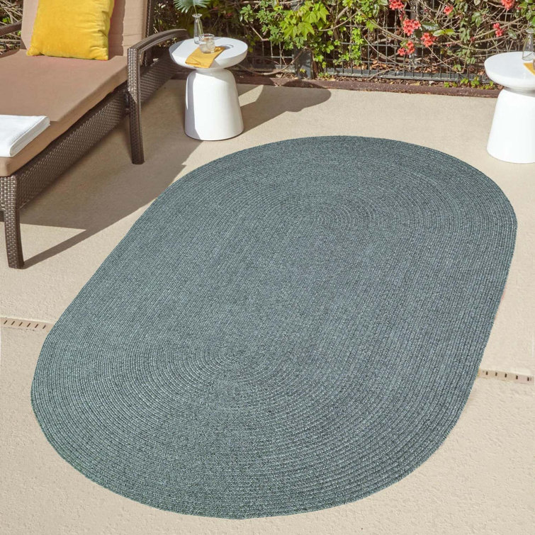 Neufeld Braided Lagoon Breeze Indoor/Outdoor Area Rug