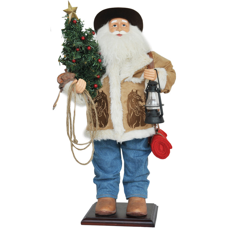 24" Home On The Range Santa