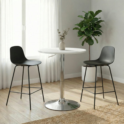 Bushrah Round Metal Base Dining Table