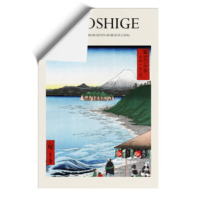 The Seven Ri Beach Print by Utagawa Hiroshige - Frameless Print