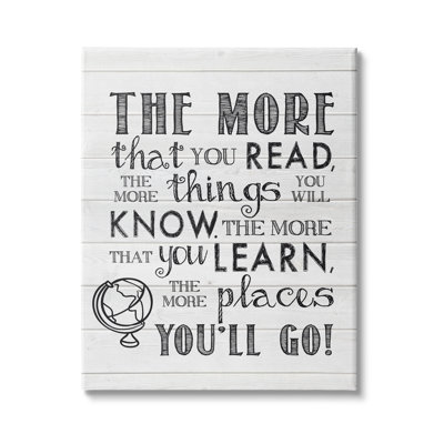 «The More You Read Quote», art textuel