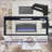 Electric Fireplace 44 Inch In-Wall Recessed/TV Insert with Remote, Multi-Color Flame | Electric | Insert