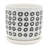 Aztec Planter with Saucer, Black - Durable and Stylish for Indoor and Outdoor Use