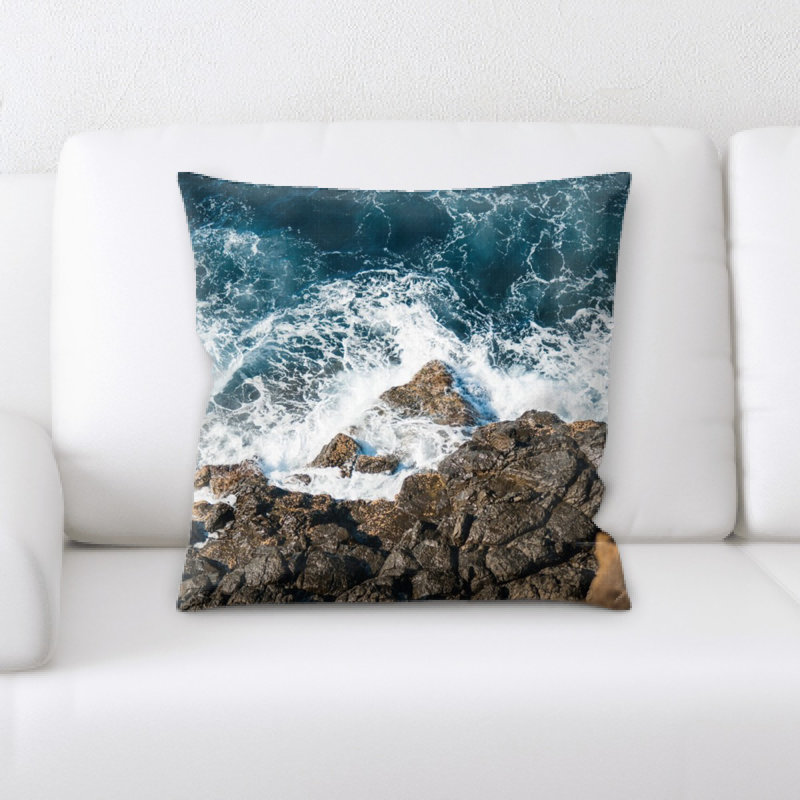 Microsuede Reversible Throw Pillow