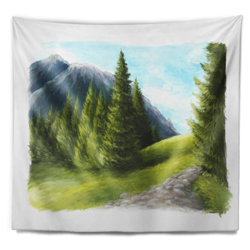 Polyester Tapestry, 32" H x 39" W