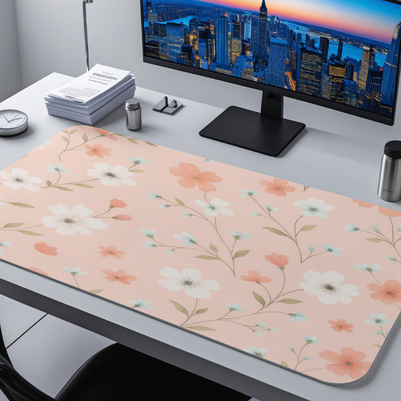 Polyester Desk Pad, 14.4x12.1