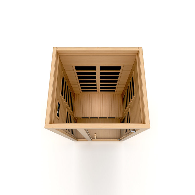 Dynamic Saunas Gracia 1-2 Person Low EMF FAR Infrared Sauna in Canadian Hemlock