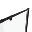 Cabine de douche à cadre pivotant noir mat - l 44-48 po, H 71 po, verre trempé 1/4 po, poignée en acier inoxydable, fermeture magnétique, porte de salle de bain en verre à conception de fuites l x noir, fonction de fuite-118281603