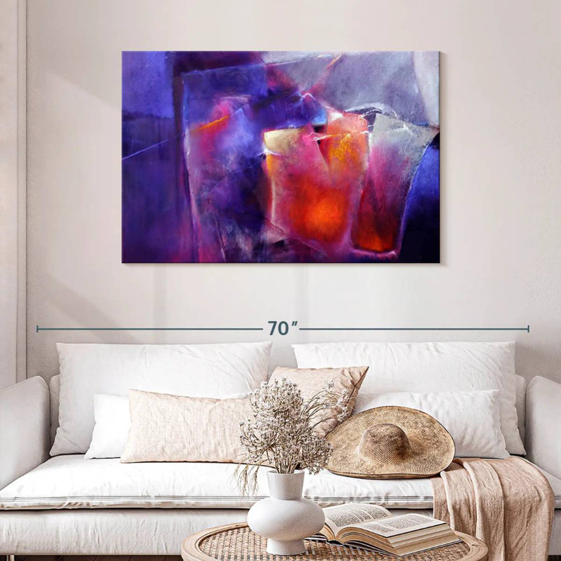 Avery Blue And Orange, 30" H x 45" W