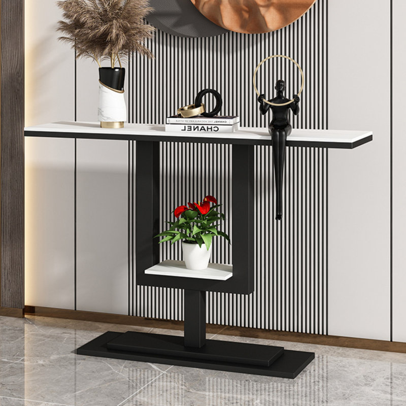 Morris, Blanc, Noir, noir, noir, noir, H 31,5 po x l 59 po x P 11,8 po
