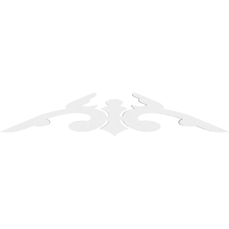 Milton Architectural Grade PVC Gable, 5/12, 7.5" H x 36" W x 1" D