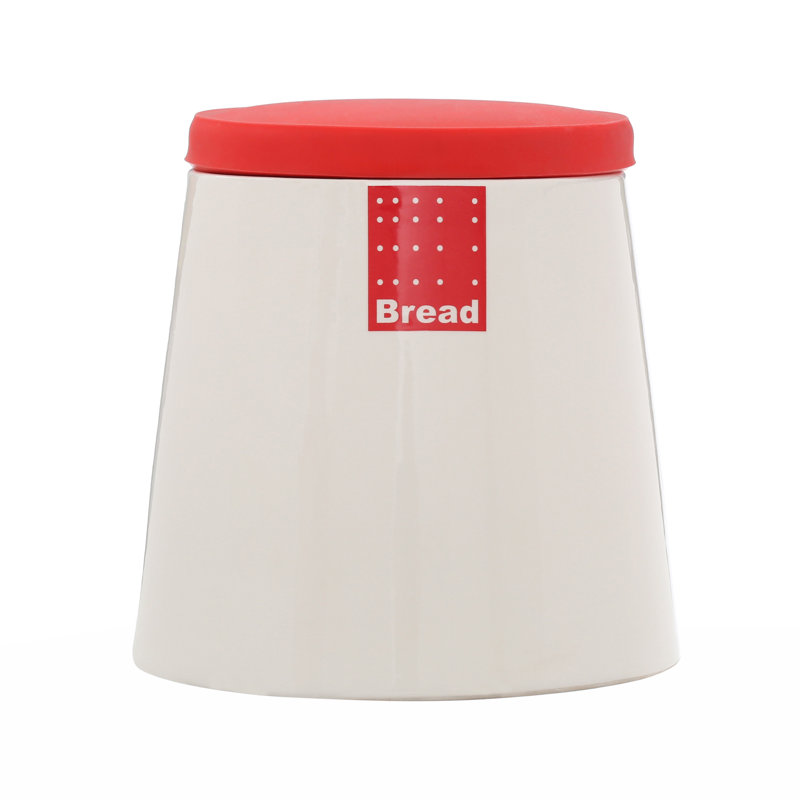 Ceramic Food Storage Container, Red