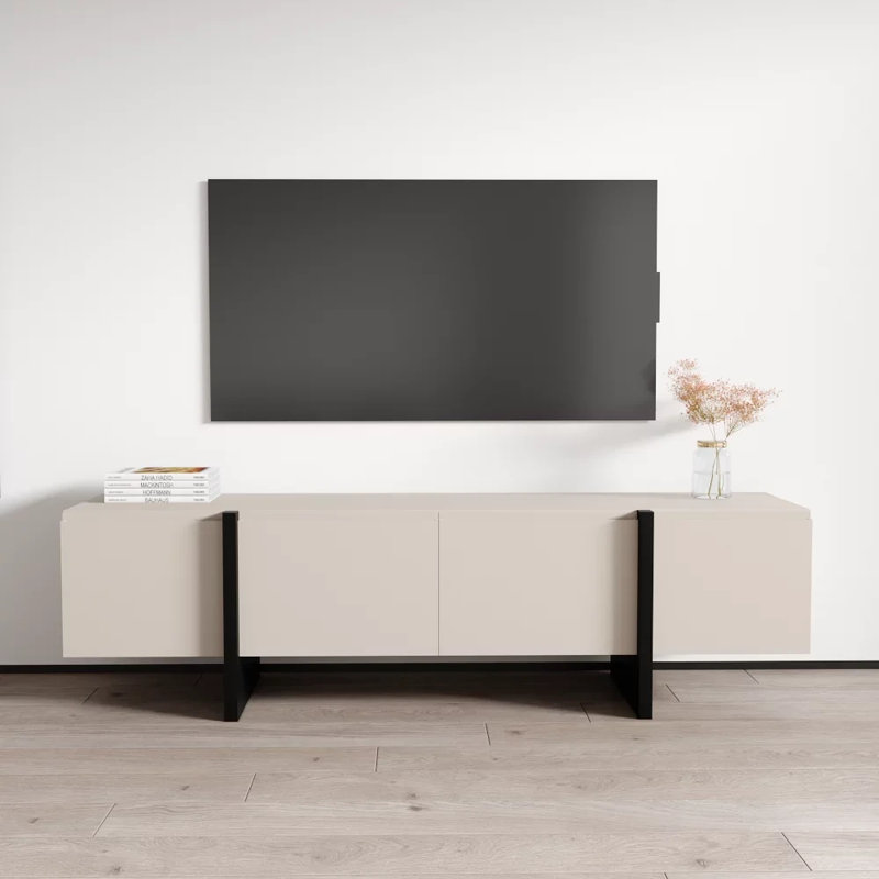 70.9'' W Storage Credenza, Cashmere/Black