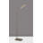 54.25'' BrowN/Antique Brass LED Task Floor Lamp