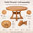 Alvares Extendable Solid Wood Dining Table with Pedestal Base