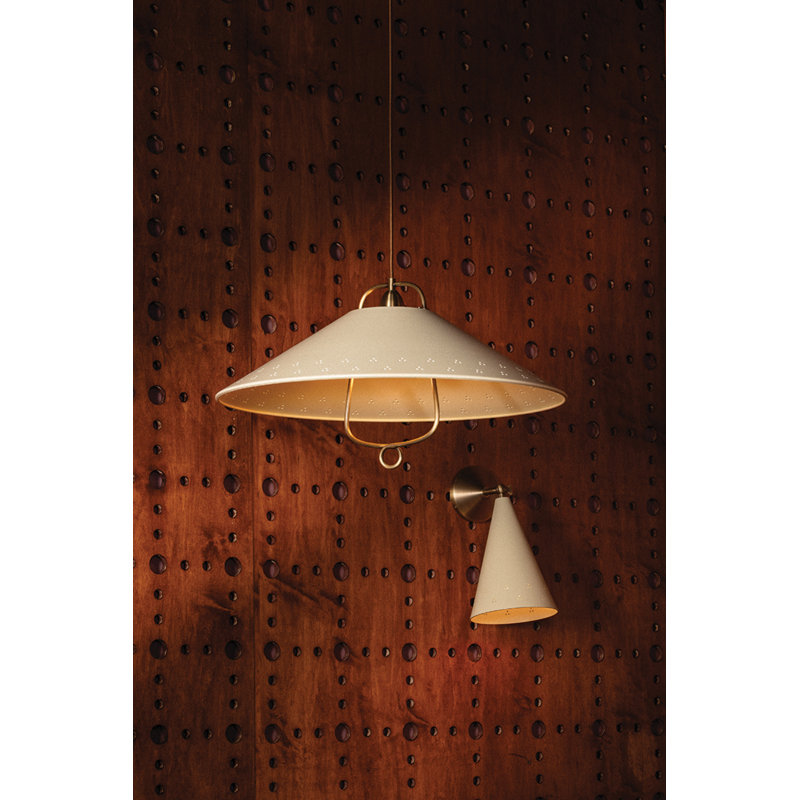Pawley Pendant in Historic Bronze and Soft Sand by Cortney Bishop