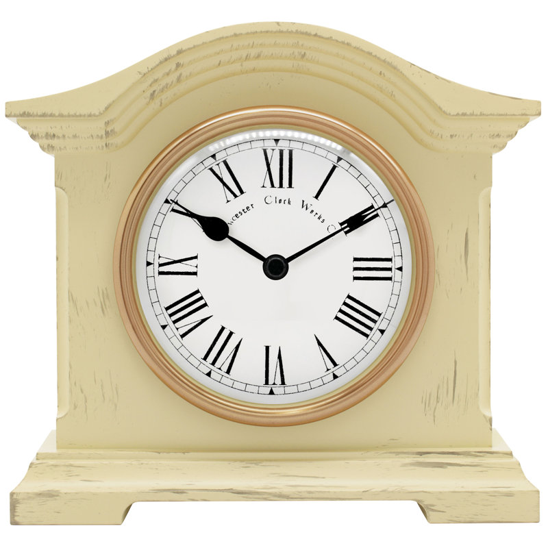 Acctim Falkenburg Mantel Clock Quartz, Cream