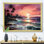 «Miami Pink Tropical Twilight», reproduction sur toile encadrée