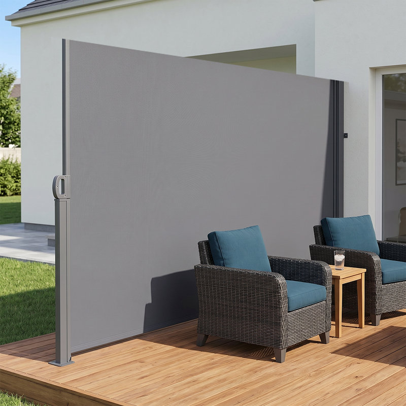 Multi-Functional Outdoor Privacy Divider, UV-Resistant Side Awning For Garden, Terrace, Or Balcony