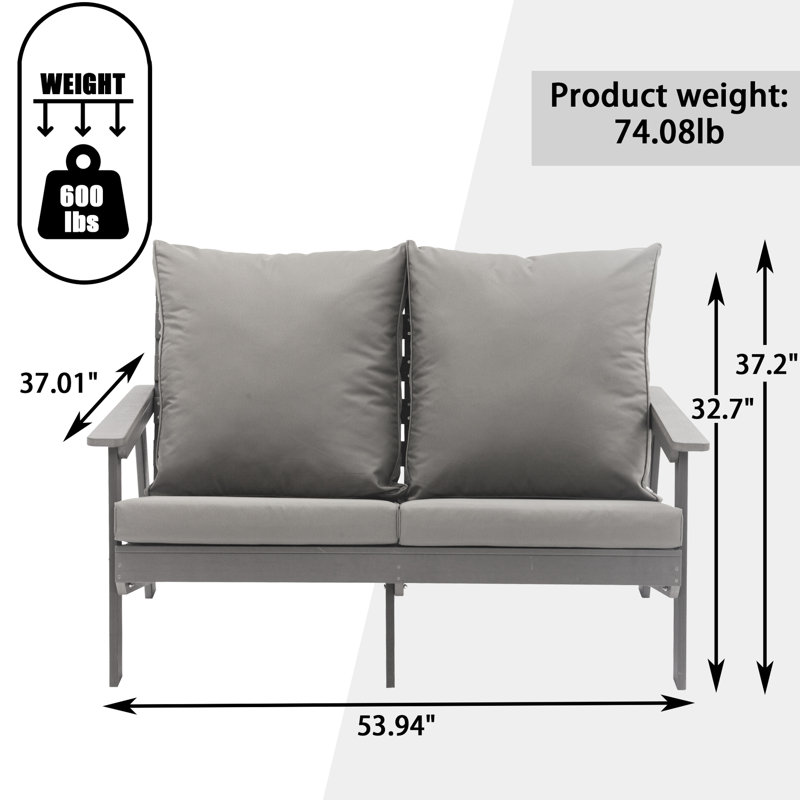 Upholstered 38.08 " Loveseat