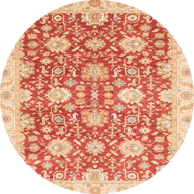 Tapis abstrait moderne 3823, Rond 3 pi