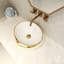 Blue Elephant 450.9mm L x 457.2mm W Gold Oval Sink
