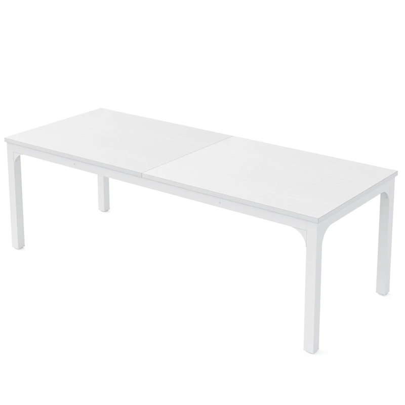 Computer Desk,Executive Table,Rectangle Office Desk, Blanc