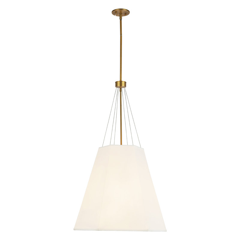 Manila 3 - Light Single Pendant, Aged Gold