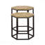 Ensemble de 2 tables gigognes naturelles et noires