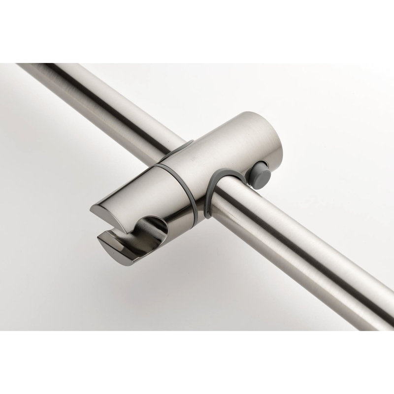 Elegant Shower Kit In Brushed Nickel: Head, Hand Shower, Slide Bar, Bodysprays, Arm, Valve Trim System With Option: Hose,