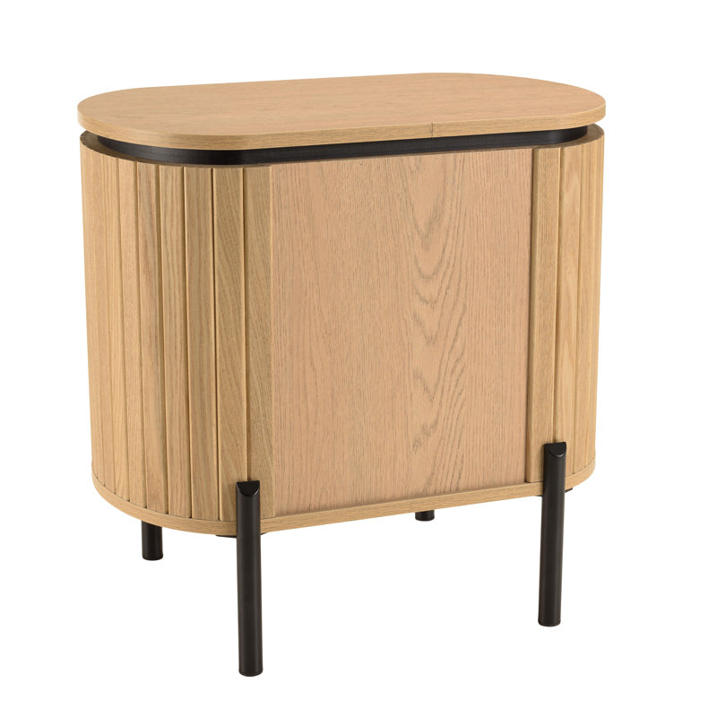 Aliegha 56.5cm W Laminate Bedside Table