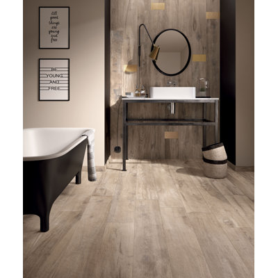 Heritage 8" x 48" Porcelain Wood Look Wall & Floor Tile