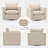 Hendina Upholstered Swivel Armchair-305298278