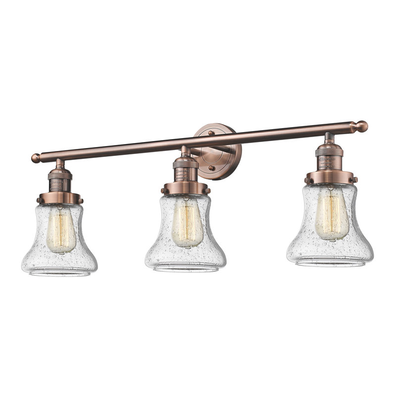 Edda 3 - Light Dimmable Vanity Light, Antique Copper, Seedy