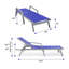Chaise longue inclinable pour l'extérieur avec roulettes, structure en aluminium thermolaqué et filet respirant, dossier réglable pour la piscine et la terrasse-124823769-124823772
