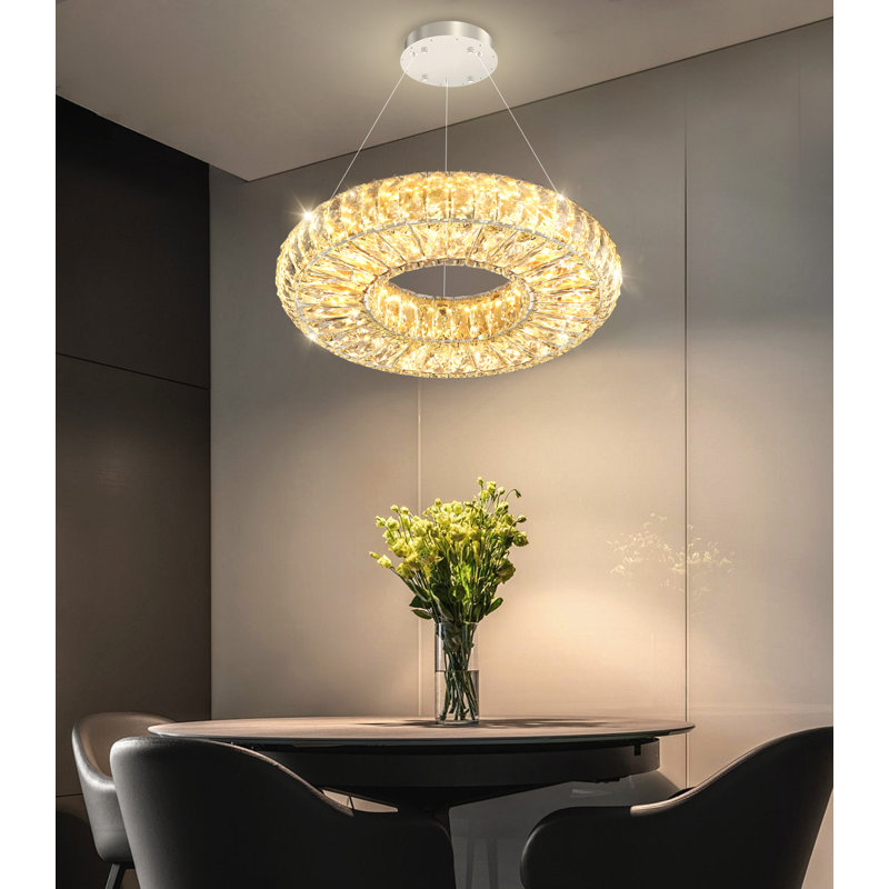 Lustre moderne 15,7 po, Silver