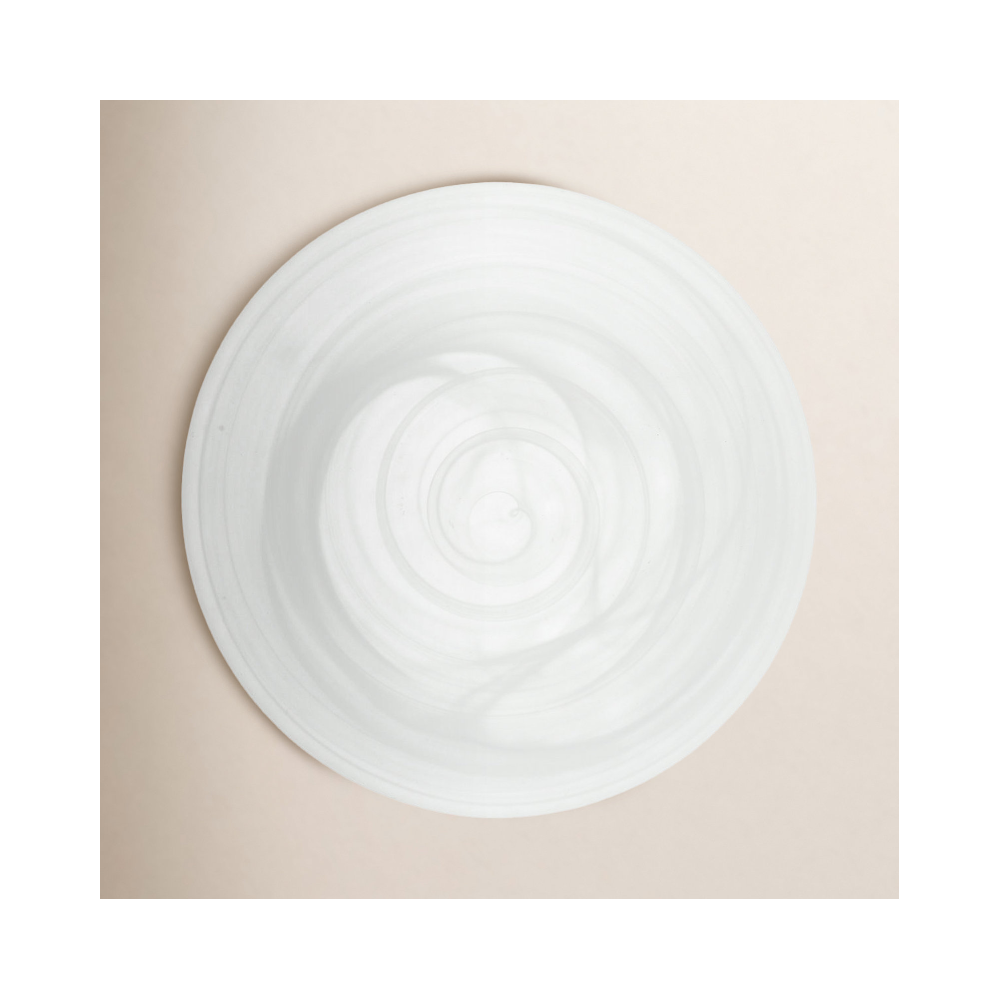 La Jolla Glass Dinnerware 8.25" Dessert Plate, White