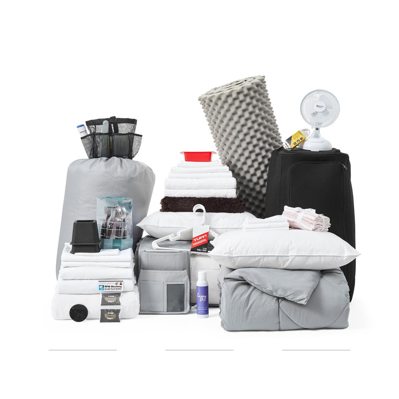 Ensemble d'édredon 100% complet DormCo Packs, Gris