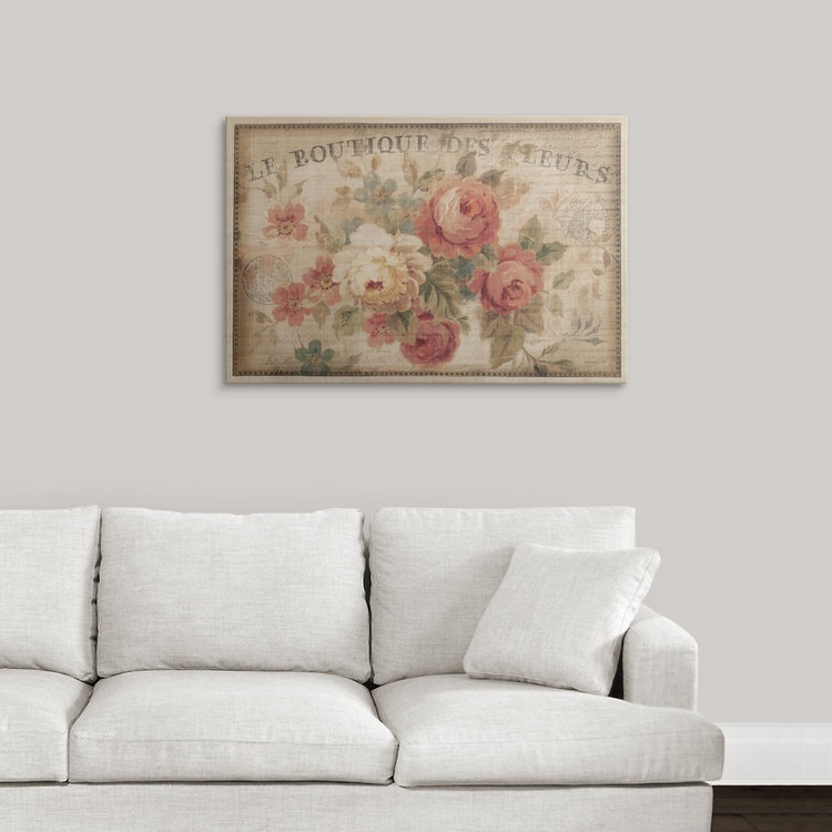 Heldana Parisian Flowers III, Danhui Nai, impression, H 24 po x l 36 po x P 1,5 po, Toile