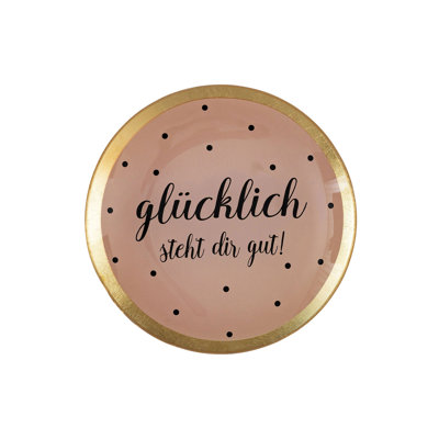 Gift Company Love Plates Glass Plate