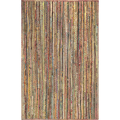 Lovetto Bohemian Handmade Braided Red Rug