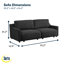 Canapé-lit convertible grand format 90,2 po Serta Gabi-106948655