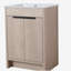 Meuble-lavabo indépendant de 24 po avec 2 portes d'armoire à fermeture en douceur, meuble-lavabo seulement sans comptoir-120406479