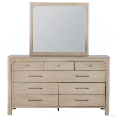 Commode 9 tiroirs avec miroir Flores